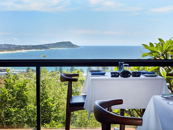 ocean view from the al fresco dining at The Cowrie, Terrigal
