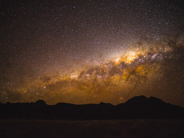 bright stars over the dark sky parkin the Warrumbungles