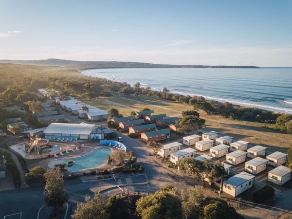an aerial view of Discovery Park Pambula