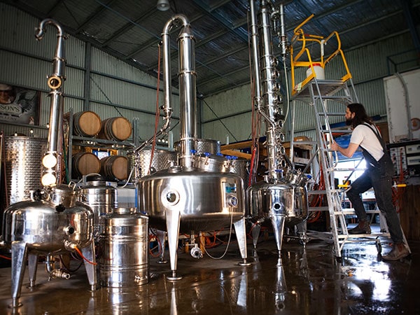 stills at Dobson's Distillery