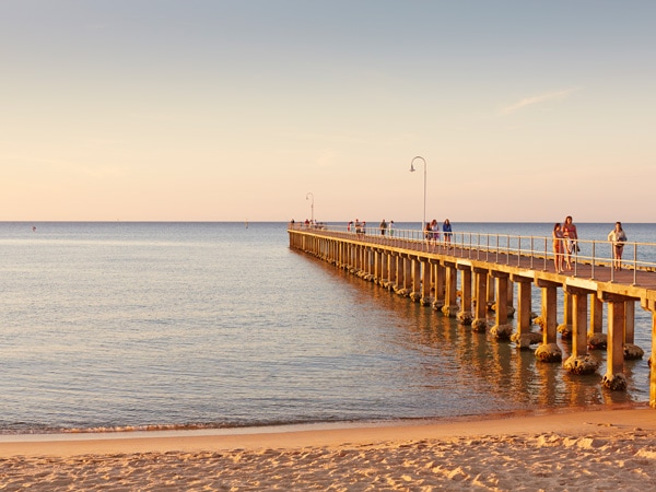 the pier on Dromana Beach