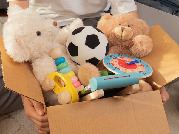 A box of toys