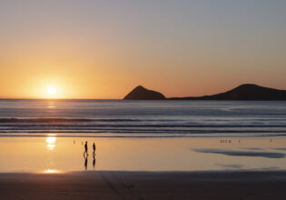 sunset in the Whisky Bay Wilsons Promontory National Park