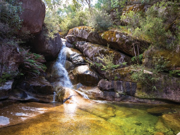 the Ladies Bath Falls in Mount Buffalo National Park, Vic