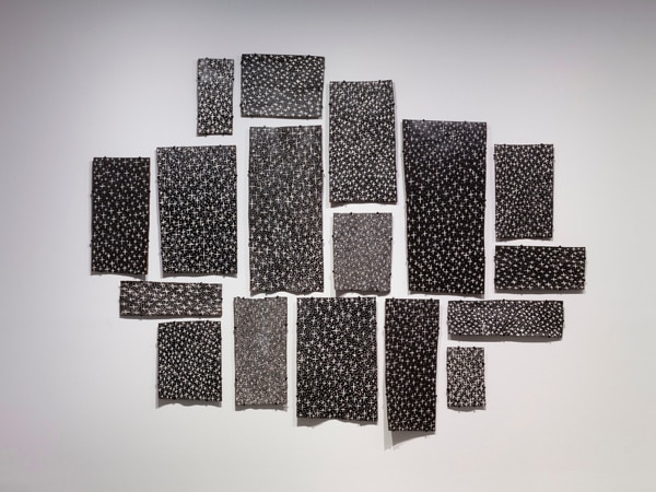 Naminapu Maymuru-White, Milŋiyawuy 7, 2022, installation view, MCA Collection: Eight Artists, Museum of Contemporary Art Australia, 2023, 