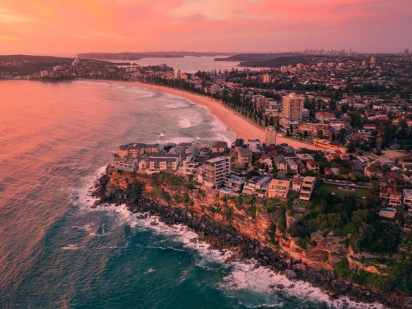 sunrise over Queenscliff and Manly