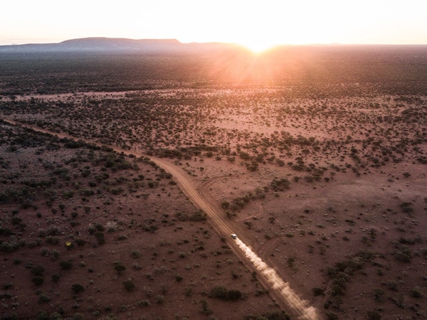 sunset over Mount Augustus National Park, WA