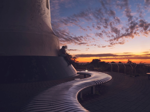 sunset in Mount Lofty, SA