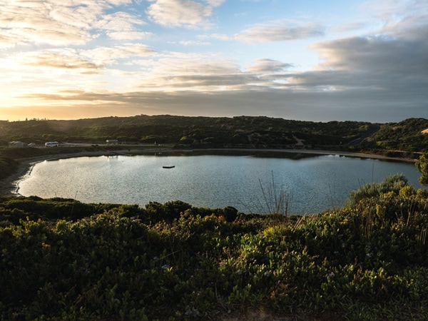 scenic views over the Pool of Siloam, Beachport, SA
