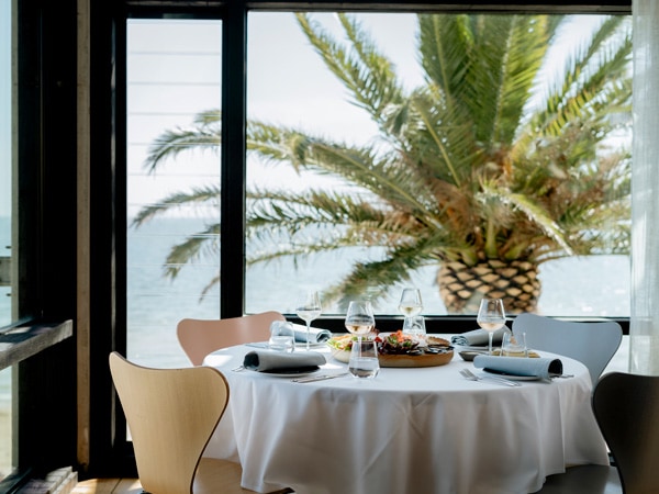 dining with Port Phillip Bay views at Stokehouse