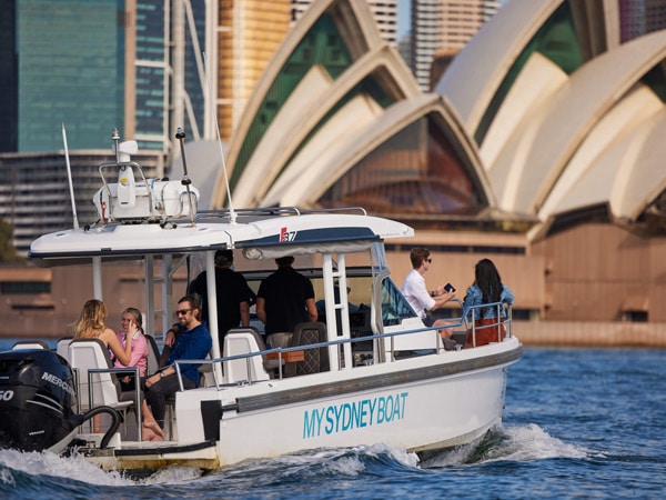 a close-up shot of Sydney Harbour Boat Tours, Sydney Harbour