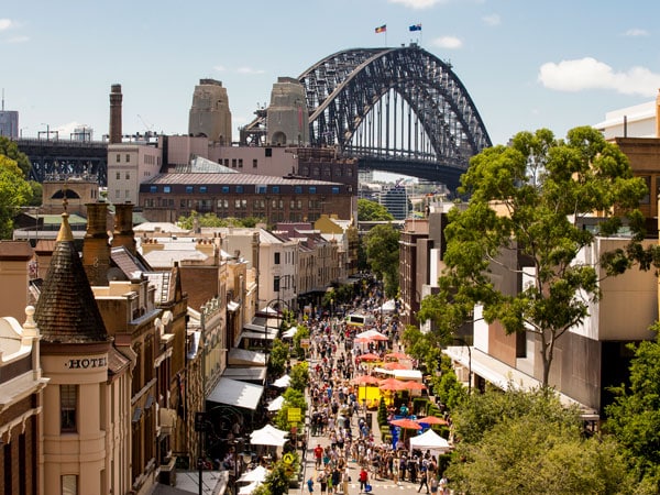 The Rocks Markets during Australia Day 2016