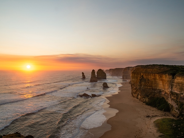 sunset in Twelve Apostles, Vic