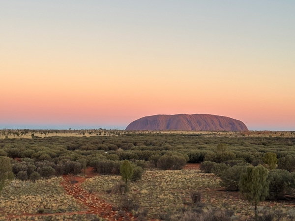 sunset in Uluṟu, NT