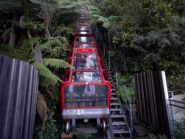 a cablecar ride at Scenic World, Katoomba