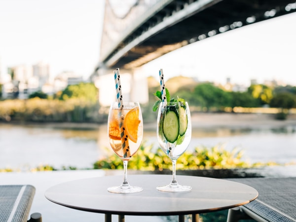 cocktail drinks at Fiume Rooftop Bar
