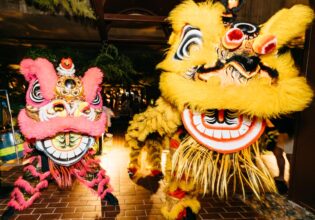 Lunar New Year lion dance at Southside, Brisbane