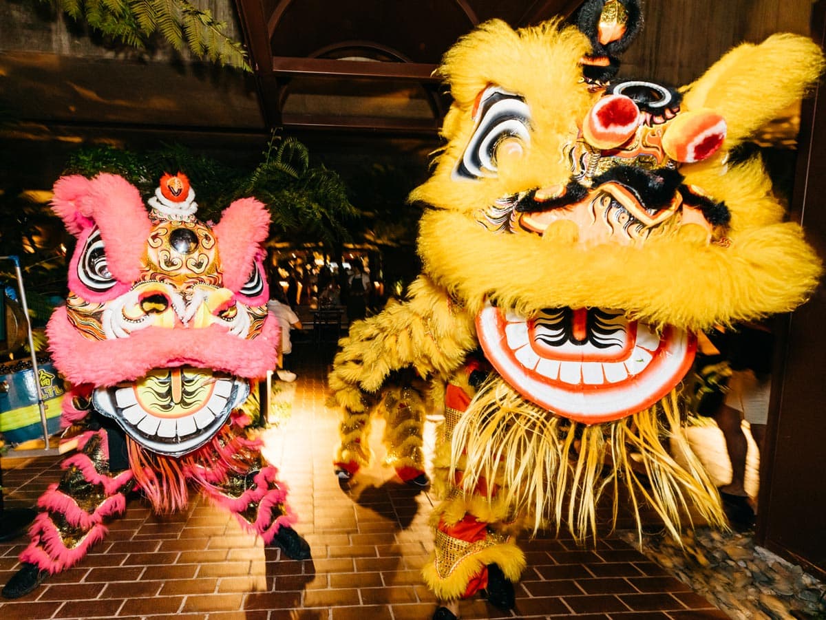Lunar New Year lion dance at Southside, Brisbane