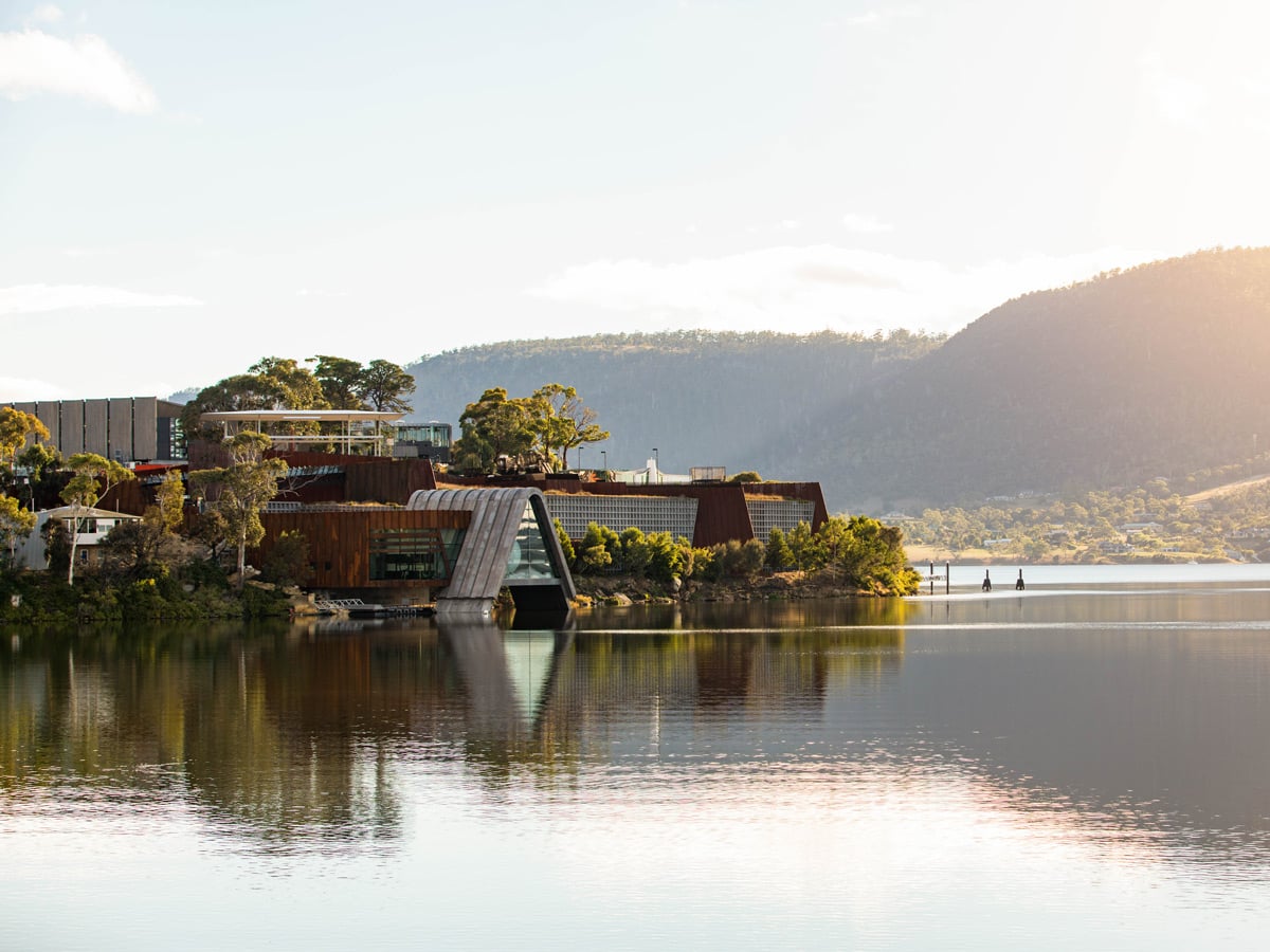 the Museum of Old and New Art (MONA) in River Derwent in Berriedale