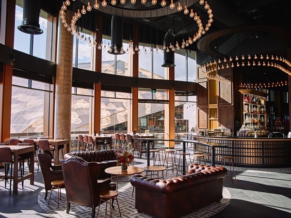 the elegant interior of SkyCity Adelaide Westwar bar