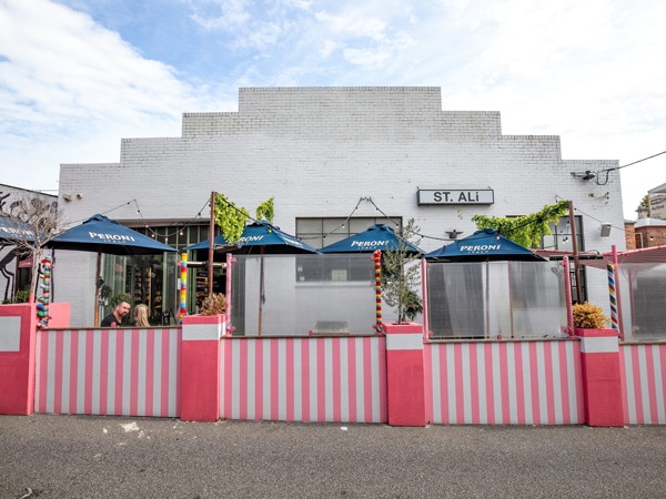 the cafe exterior of St ALi, South Melbourne