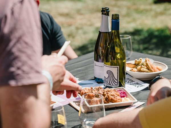 Food and wine at the Tasmanian Wine Festival