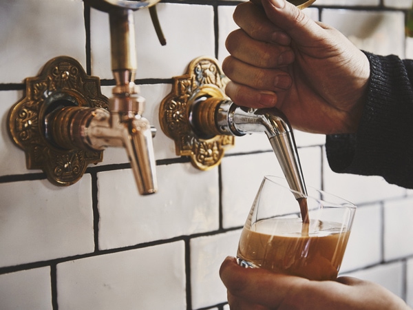 cold brew on tap at Plug Nickel, Collingwood 