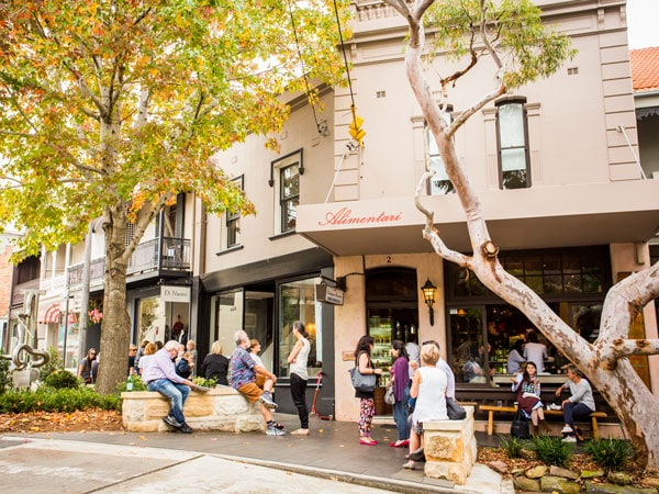 the Alimentari cafe in Paddington