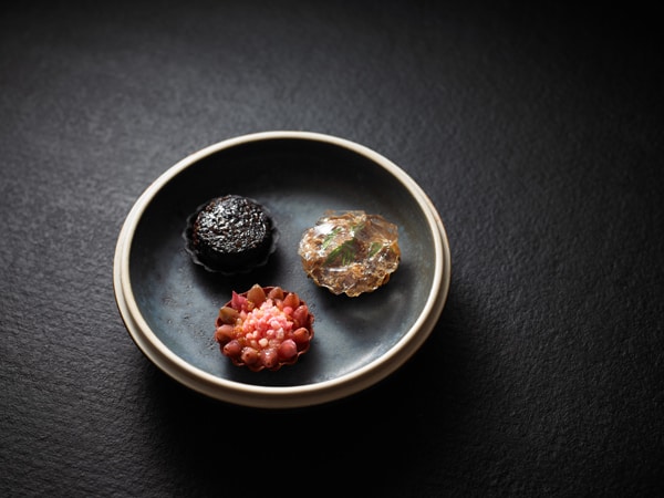 a table-top view of a dish at Attica, Ripponlea