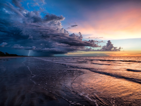 Casuarina Beach during storm, Darwin, Northern Territory