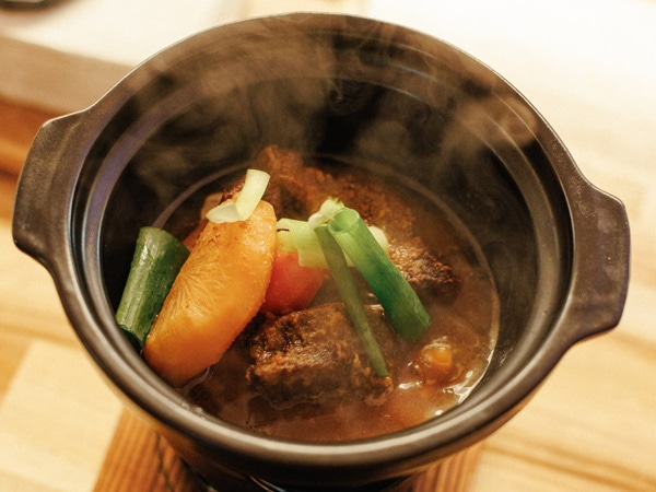 a warm Korean stew at Chae, Cockatoo