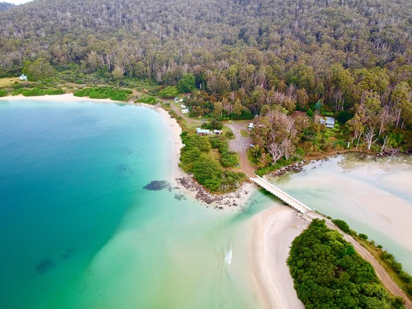 Cockle Creek in Tasmania