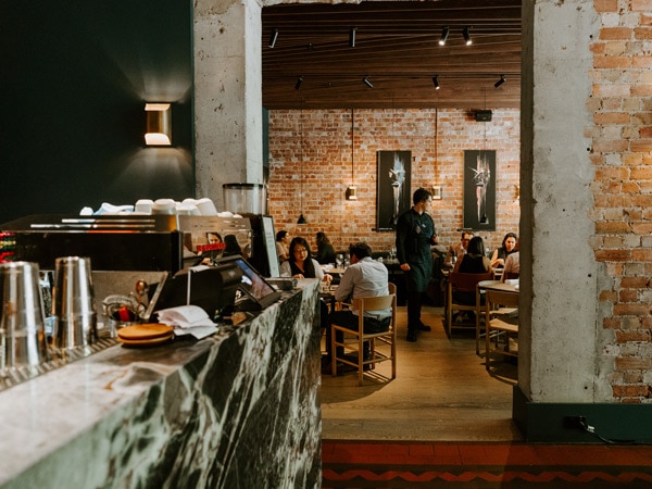 the dining room at Freyja, CBD