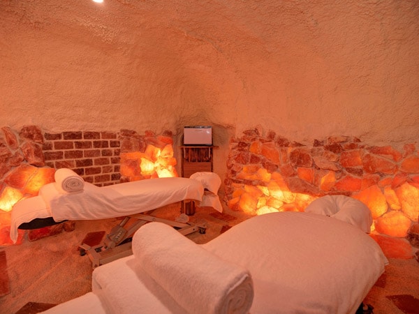 Inside Salt Caves spa in Mooloolaba