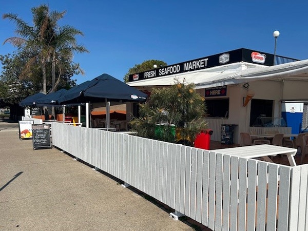 the restaurant exterior of Fisheries on the Spit, Mooloolaba
