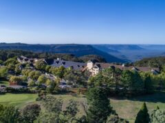 The Fairmont Resort Blue Mountains sits atop a ridge with views overlooking Jamison Valley