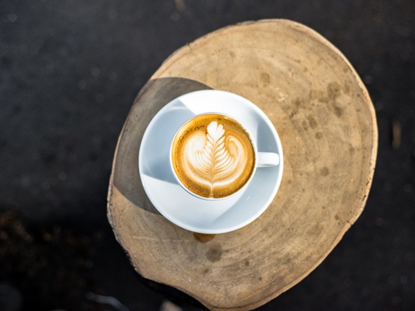 A cup of coffee served at Neighbourhood cafe in Surry Hills