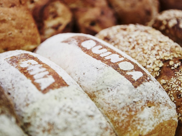 Fresh bread on sale at Preston Markets