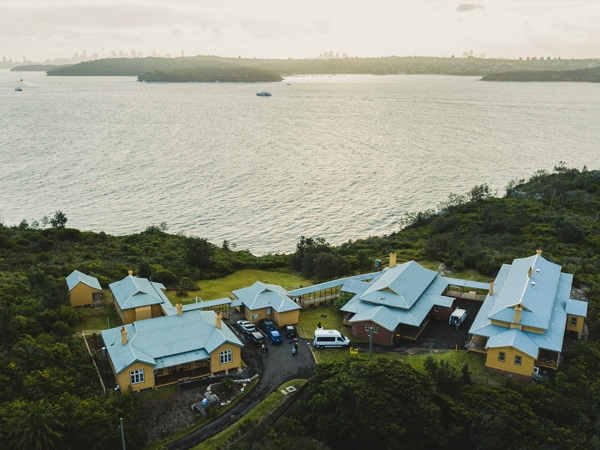 an aerial view of Q Station, Manly