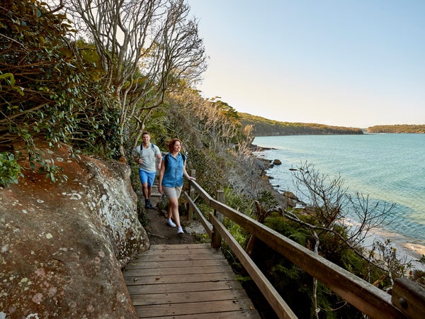 walking along Spit Bridge to Manly with scenic views across Sydney Harbour