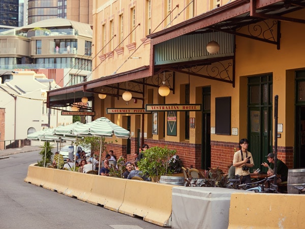 the exterior of the Australian Heritage Hotel