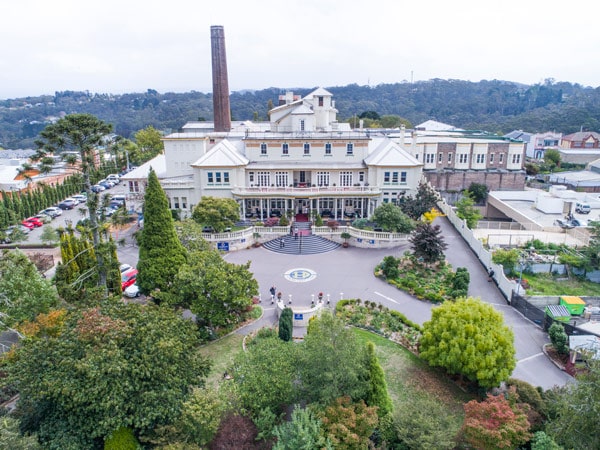 an aerial view of The Carrington, Katoomba