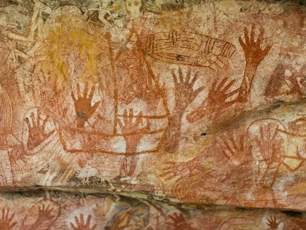 an ancient Aboriginal rock art