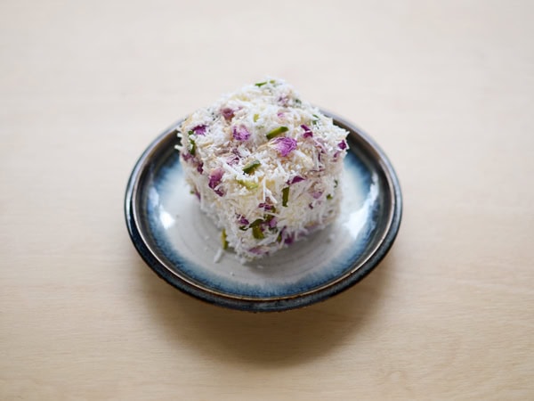 the love cake at Tokyo Lamington