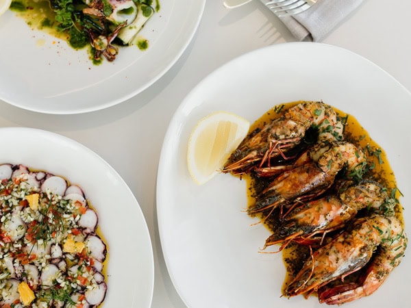 seafood plates at Black Hide Steak & Seafood, Brisbane