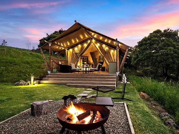 Cicada Luxury Camping, kiama in winter