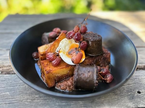 a bowl of food on the table at Ground Earth cafe, Coffs Harbour