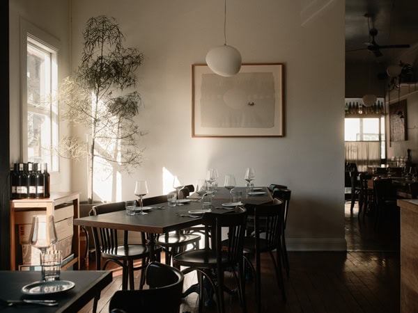 the dining interior of Gum Bistro, Brisbane