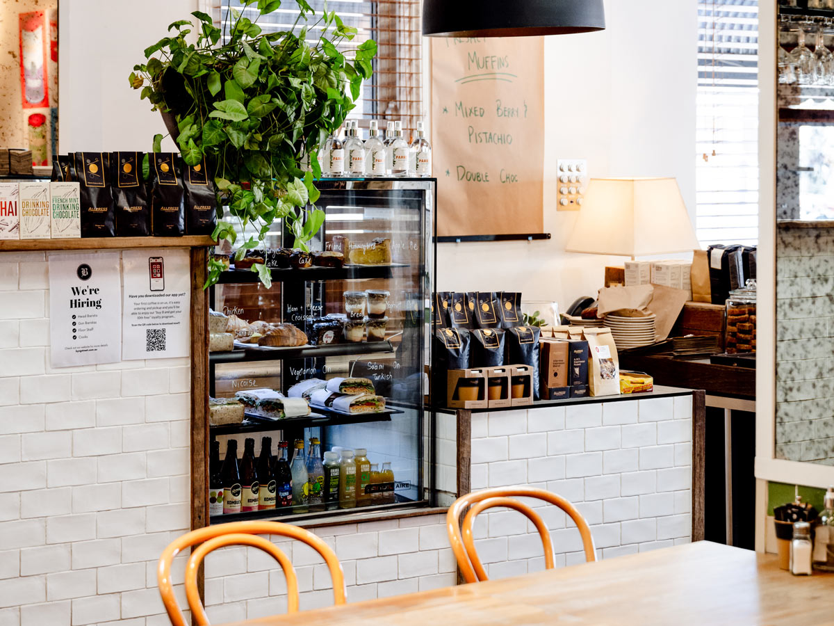 the cafe interior of Byng Street Local Store in Orange