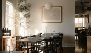 the dining interior of Gum Bistro, Brisbane